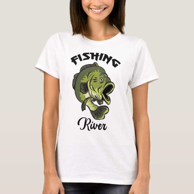 Fiskeflodskylt T Shirt (Framsida)