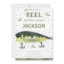 Fiskefödelsedagsinbjudan