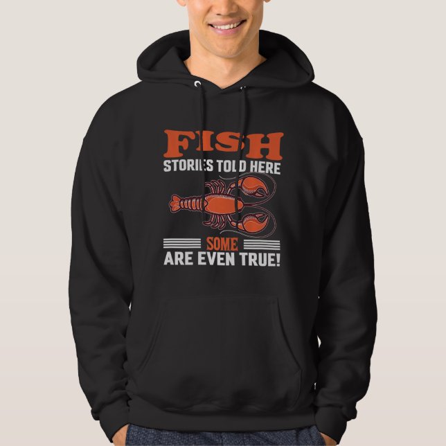 Fiskefolk för en fiskare hoodie (Framsida)
