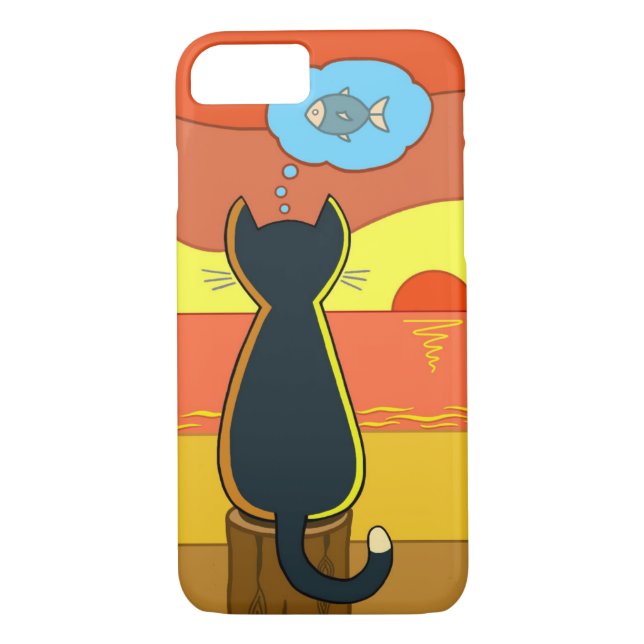 Fiskeföreställning för äpple Case-Mate iPhone skal (Baksida)