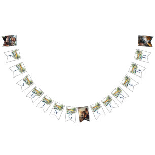 Fiskeförklarande Vuxen, födelsedagsfoto Vimplar