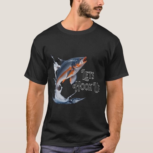 Fiskefun Grattis T Shirt (Framsida)