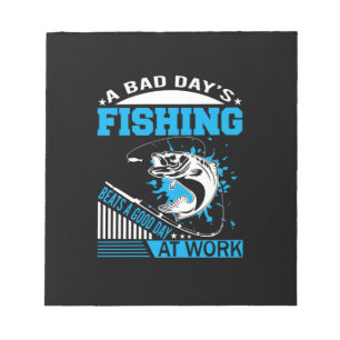 Fiskegåva en Bra Dag Fiske Anteckningsblock