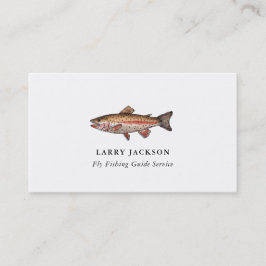 Fiskeguide Fiskare Affärskort Visitkort
