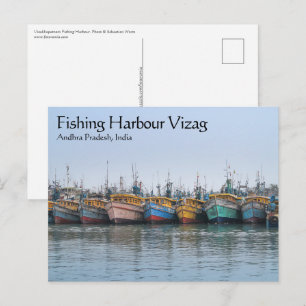 Fiskehamn Vizag Vykort