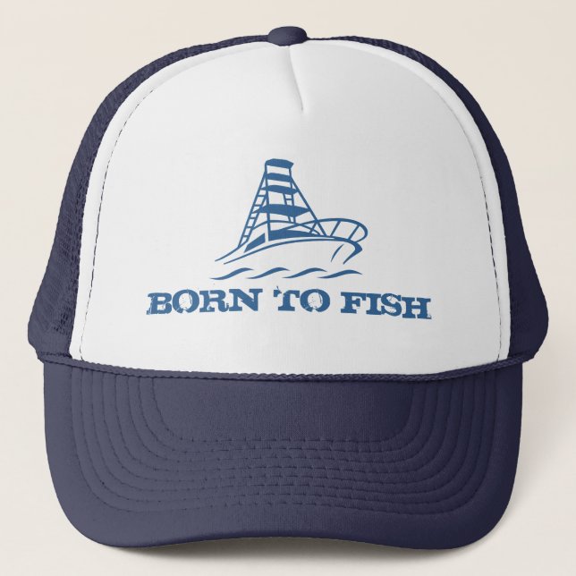 Fiskehatt | Born för fiske med båtdesign Keps (Framsida)