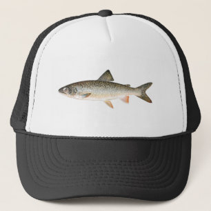 Fiskehatt - sjöforellfisk truckerkeps