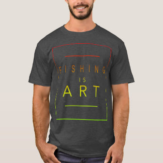 FiskeIs ArtFishermanAesthetic Hobby  T Shirt