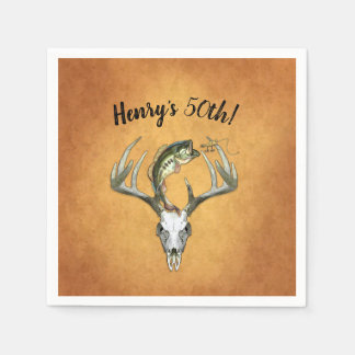 Fiskejakt 50:e Födelsedagsfesten Pappersservett