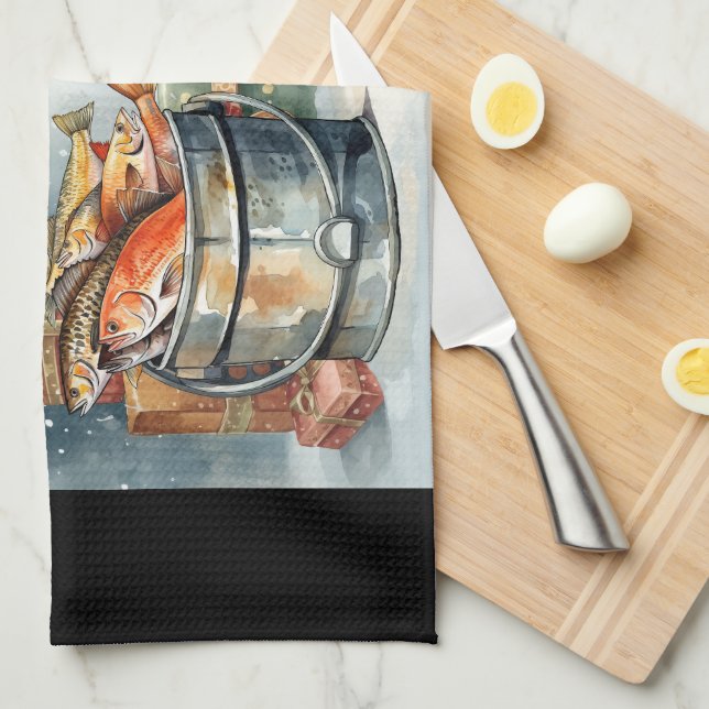 Fiskejul för fiske i älskare kökshandduk (Vikt i Fjärdedel)