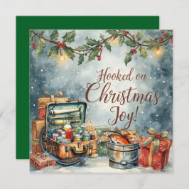 Fiskejul - tema för Älskare Julkort