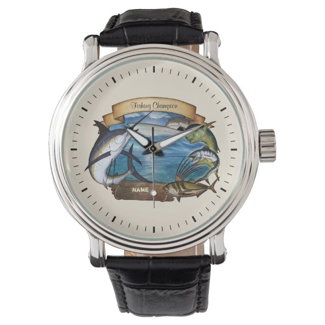 Fiskekammare (anpassade) armbandsur (Framsida)