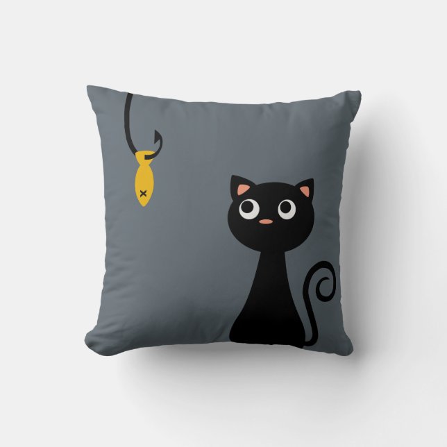 Fiskekatt Kudde (Framsida)