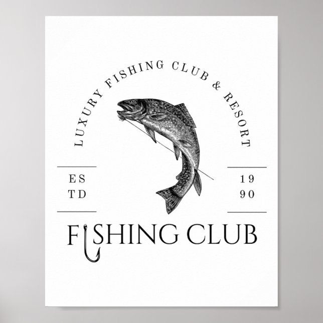 Fiskeklubb Poster (Framsidan)