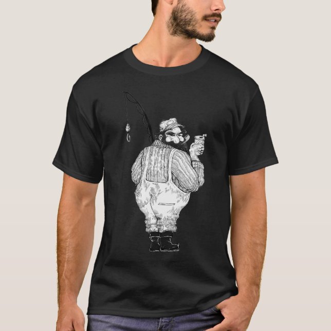 Fiskeklubbssköld T Shirt (Framsida)