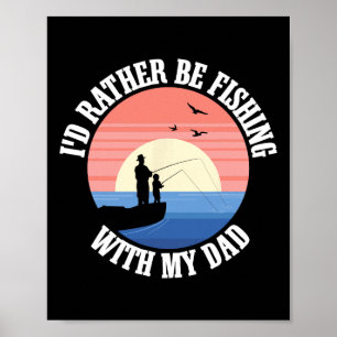 Fiskekompisar Pappa Far Dotter Fiskare Dotter Poster