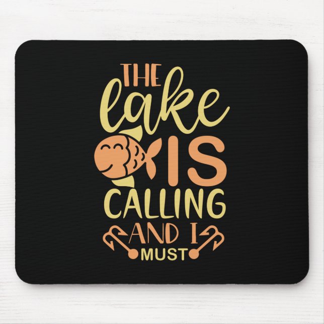 Fiskekonsten Sjö ringer och jag måste gå Musmatta (Framsidan)