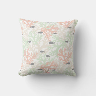 Fiskekorallrev Mönster Pillow Kudde