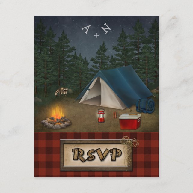 Fiskekort för Camping Glamping Bröllop OSA (Framsida)