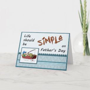Fiskekortet Fars dag, roligt Kort
