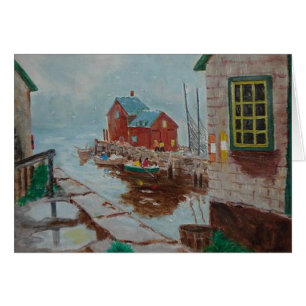 Fiskeläge Hälsningskort