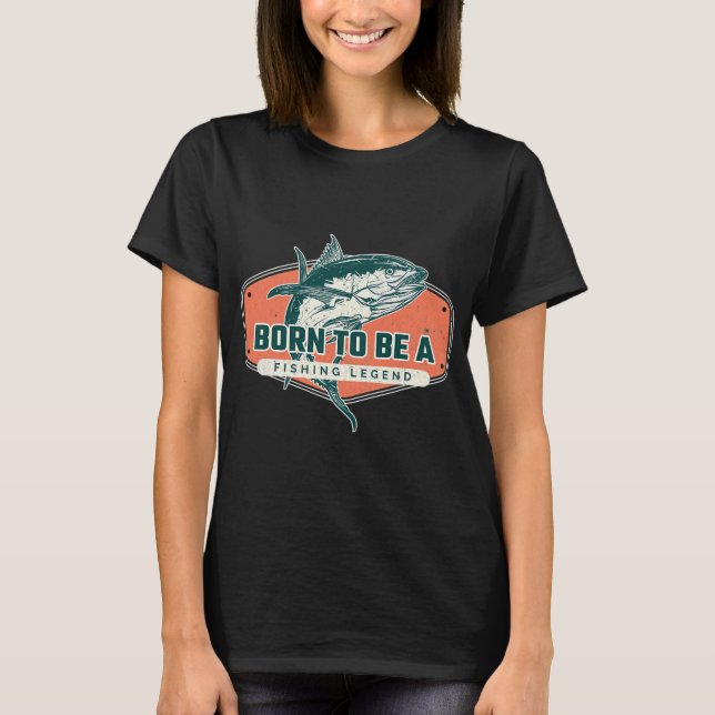 Fiskelags Grafiska Konstverk T Shirt (Framsida)