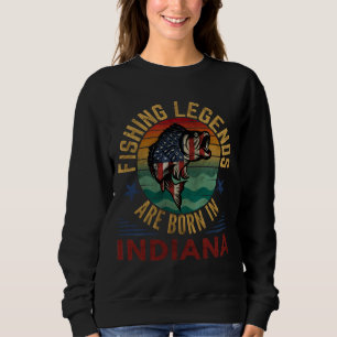 FISKELEGENDER Föds i INDIANA T Shirt