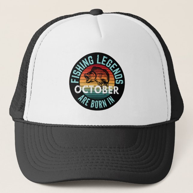 FISKELEGENDER Föds i oktober Keps (Framsida)