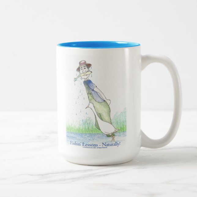 Fiskelektioner - Naturligtvis! Kaffe kopp (Höger)