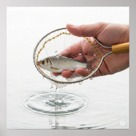 Fiskelettgrafik Poster