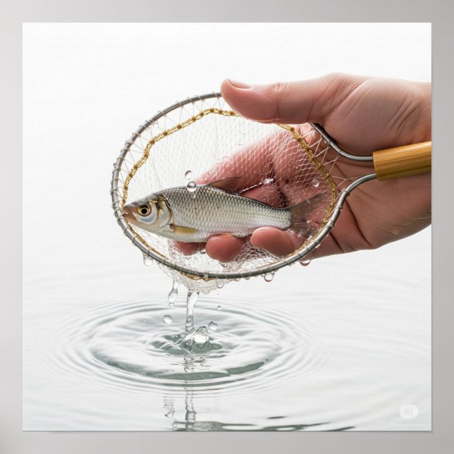 Fiskelettgrafik Poster (Framsidan)