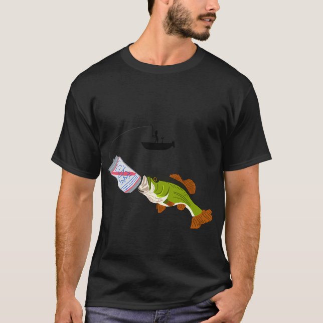 Fiskelivstecken T Shirt (Framsida)