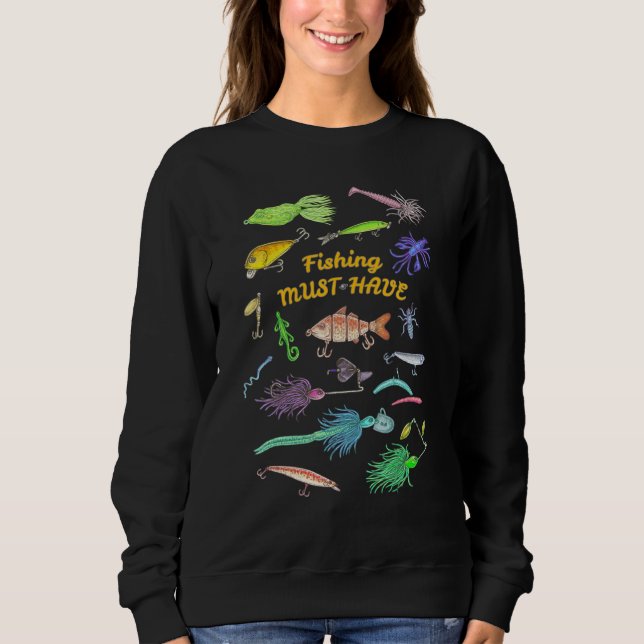 Fiskelockar Måste Ha Sorterade Fiskare Lockar F T Shirt (Framsida)