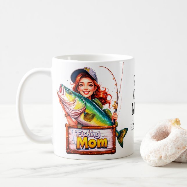 Fiskemamma Kaffemugg (Med munk)