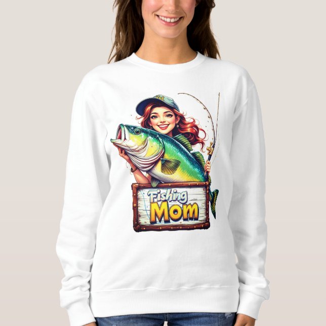 Fiskemamma T Shirt (Framsida)