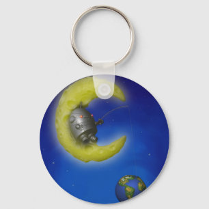 Fiskemånen Keychain Nyckelring