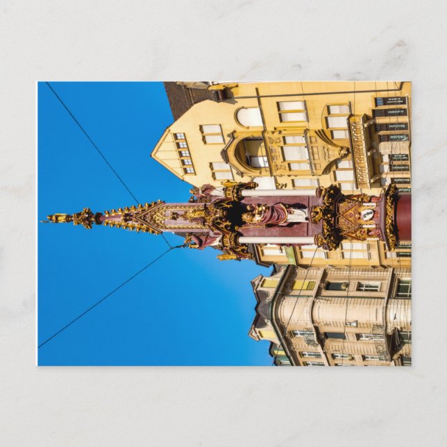 Fiskemarknaden Fontän Vykort (Framsida)