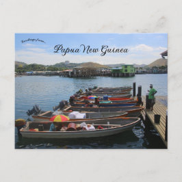 Fiskemarknaden i Papua Nya Guinea Vykort