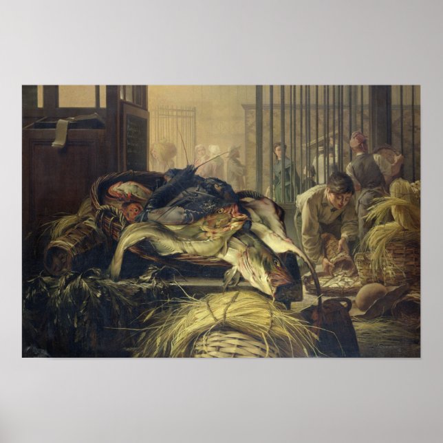 Fiskemarknaden Poster (Framsidan)