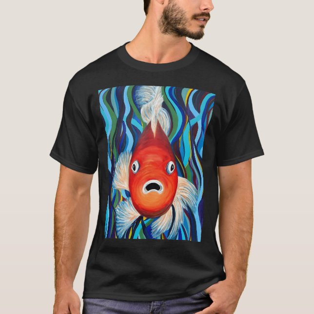 Fisken Allvetande T Shirt (Framsida)