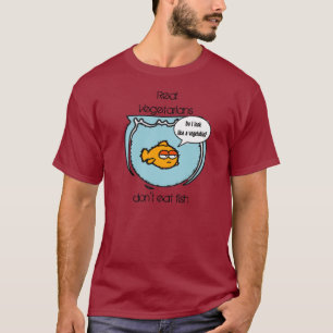 Fisken är inte VeggiemörkT-tröja T Shirt