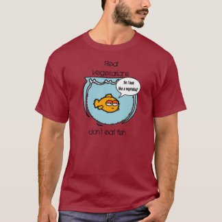 Fisken är inte VeggiemörkT-tröja T Shirt