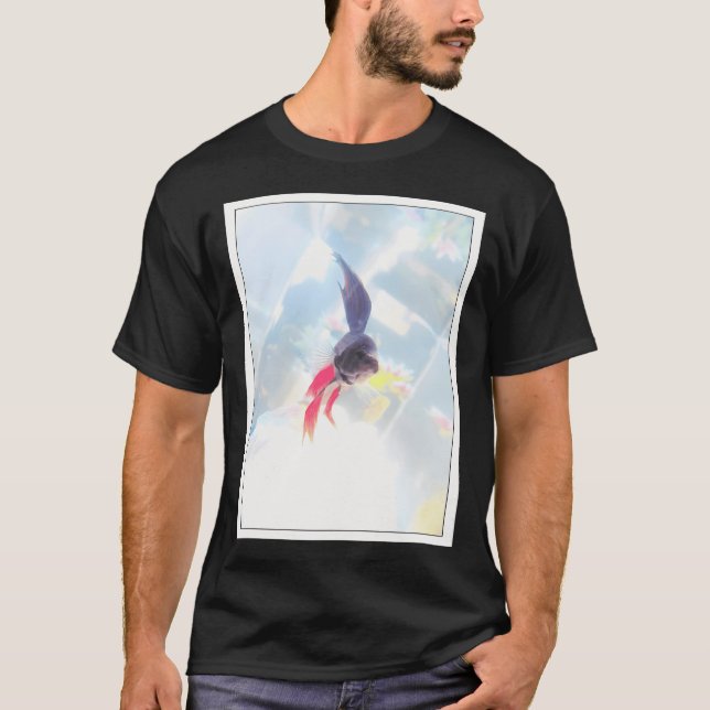 Fisken Betta Fisk T Shirt (Framsida)