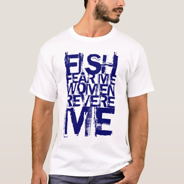 Fisken fruktar som mig, vördar kvinnor mig tee (Framsida)
