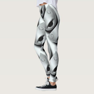 fisken heads grå färg leggings