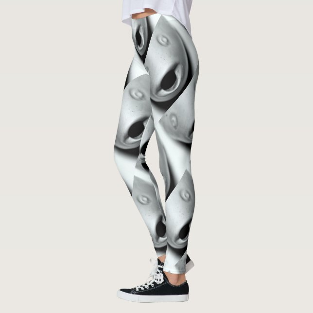 fisken heads grå färg leggings (Vänster)