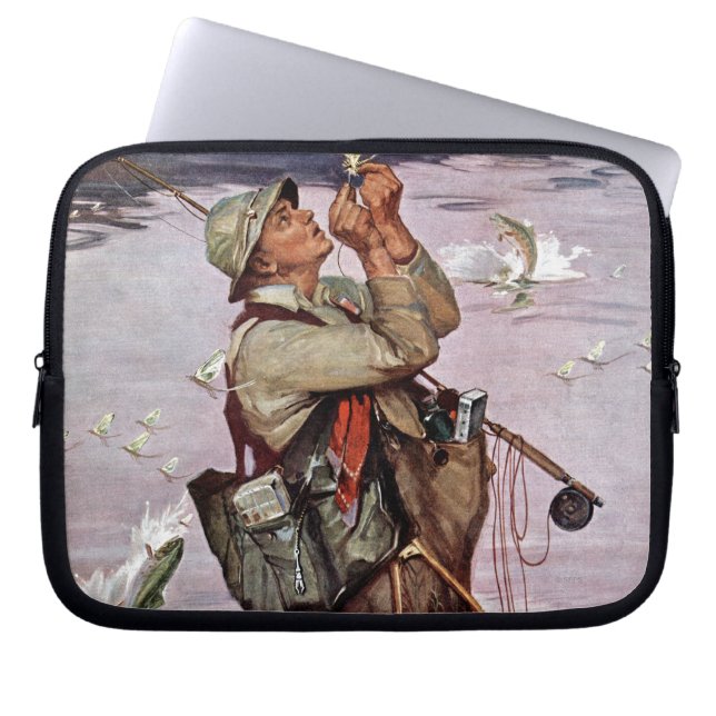 Fisken hoppar laptop fodral (Framsidan)