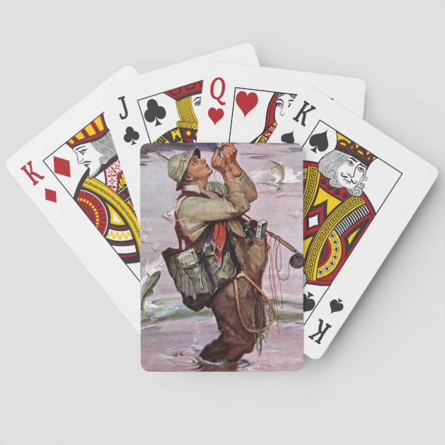 Fisken hoppar spelkort (Baksidan)