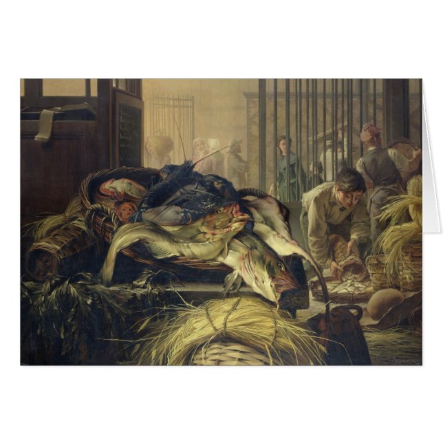 Fisken marknadsför hälsningskort (Framsidan Horizontal)