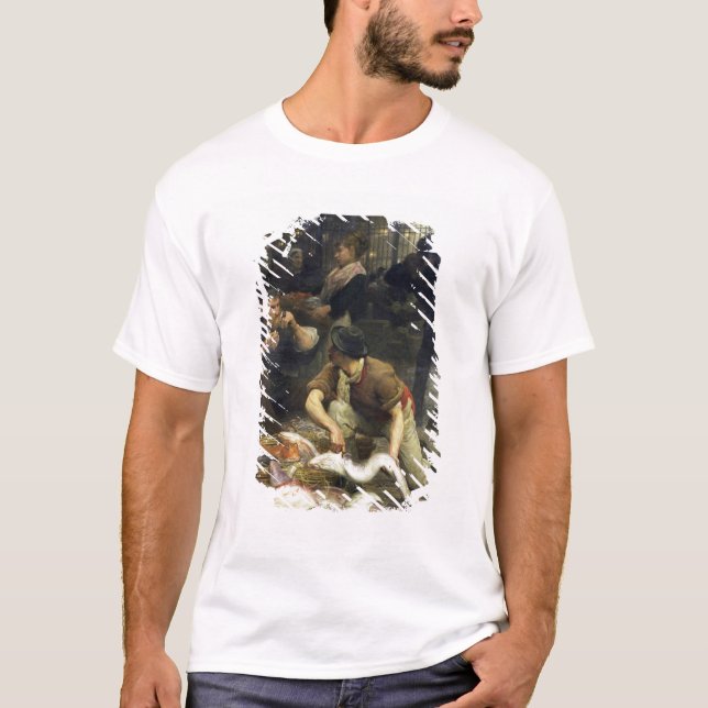 Fisken marknadsför i morgonen, 1880 t shirt (Framsida)